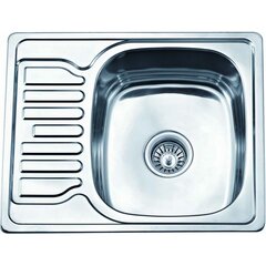 Roostevabast terasest valamu D5848A vasak, sifooniga price and information | Kitchen sinks | hansapost.ee