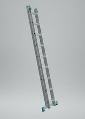 Алюминиевая лестница, 2x7 ступеней цена и информация | Стремянки | hansapost.ee