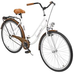 Городской велосипед AZIMUT Retro 28" 2021, белый цена и информация | Велосипеды | hansapost.ee