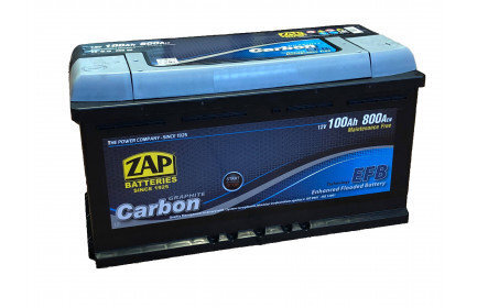 ZAP Carbon EFB 100Ah 800A aku hind ja info | Autoakud | hansapost.ee