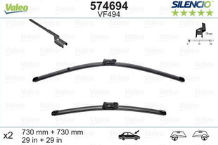 Kojameeste komplekt Valeo Silencio VF494 730/730mm FORD FOCUS hind ja info | Valeo Autokaubad | hansapost.ee