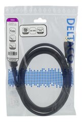 Deltaco DP-1010D, DisplayPort , 1 м цена и информация | Кабели и провода | hansapost.ee