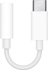 Apple USB-C to 3.5 мм Headphone Jack Adapter - MU7E2ZM/A цена и информация | Адаптеры и USB-hub | hansapost.ee