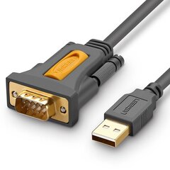 Кабель Адаптер Ugreen, USB - RS-232 (male), 1 м цена и информация | Кабели и провода | hansapost.ee