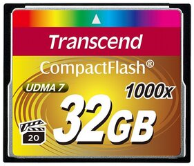 Карта памяти Transcend 32GB CF цена и информация | Карты памяти | hansapost.ee