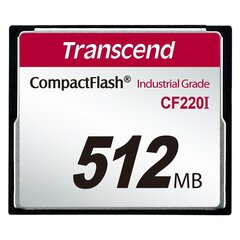 MEMORY COMPACT FLASH 512MB/SLC TS512MCF220I TRANSCEND hind ja info | Fotoaparaatide mälukaardid | hansapost.ee