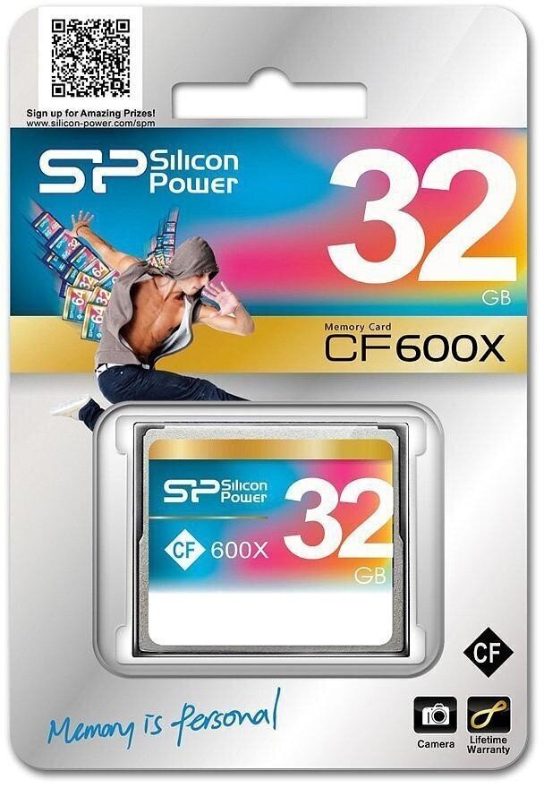 Silicon Power mälukaart CF 32GB 600x hind ja info | Fotoaparaatide mälukaardid | hansapost.ee