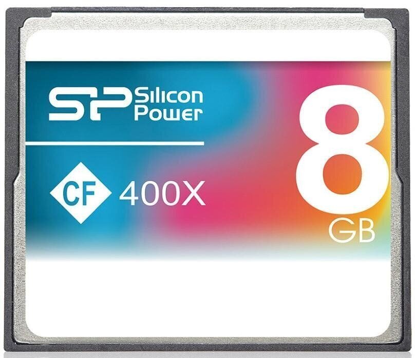 Silicon Power mälukaart CF 8GB 400x цена и информация | Fotoaparaatide mälukaardid | hansapost.ee