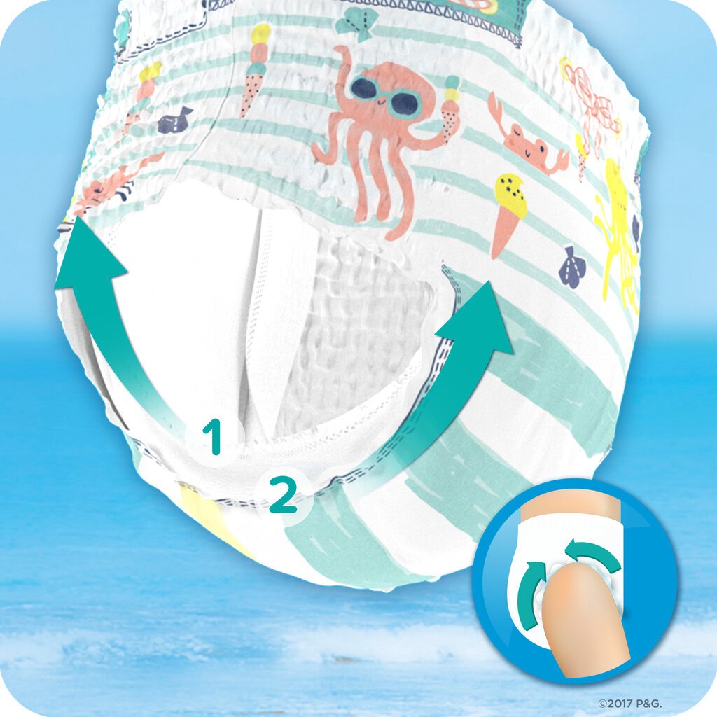 Mähkmed Pampers Pants Splasher Carry Pack, suurus 3, 12 tk hind ja info | Mähkmed, riidest mähkmed | hansapost.ee