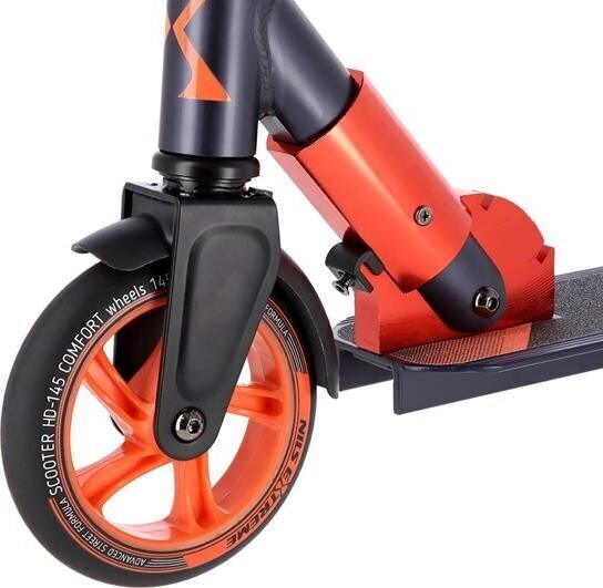 Tõukeratas Nils Extreme HD145, Graphite-Orange hind ja info | Tõukerattad | hansapost.ee