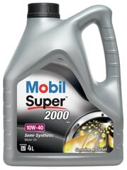 MOBIL Super 2000x1 10W-40, 4 л цена и информация | Моторные масла | hansapost.ee