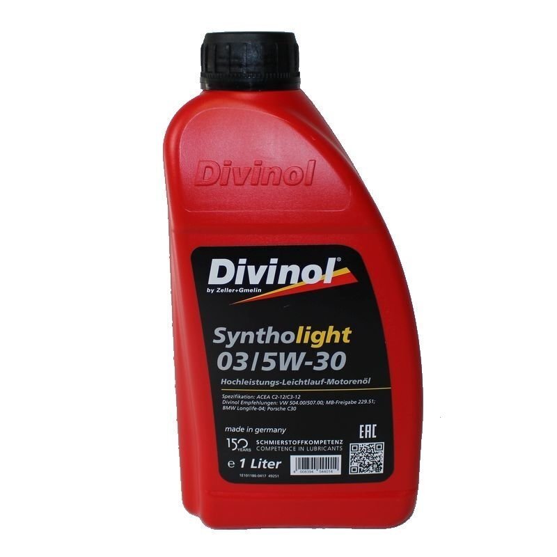 Mootoriõli Divinol Syntholight 03 5W30, 1L hind ja info | Mootoriõlid | hansapost.ee