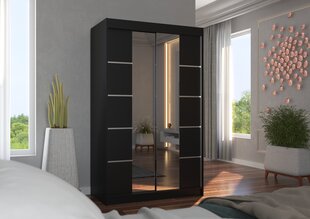 Kapp ADRK Furniture Genua, must цена и информация | Шкафы | hansapost.ee