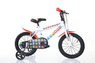 Poiste jalgratas Bimbo Bike 16", valge/punane hind ja info | Jalgrattad | hansapost.ee