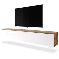 ТВ столик Selsey Kane, коричневый/белый цена и информация | Тумбы под телевизор | hansapost.ee