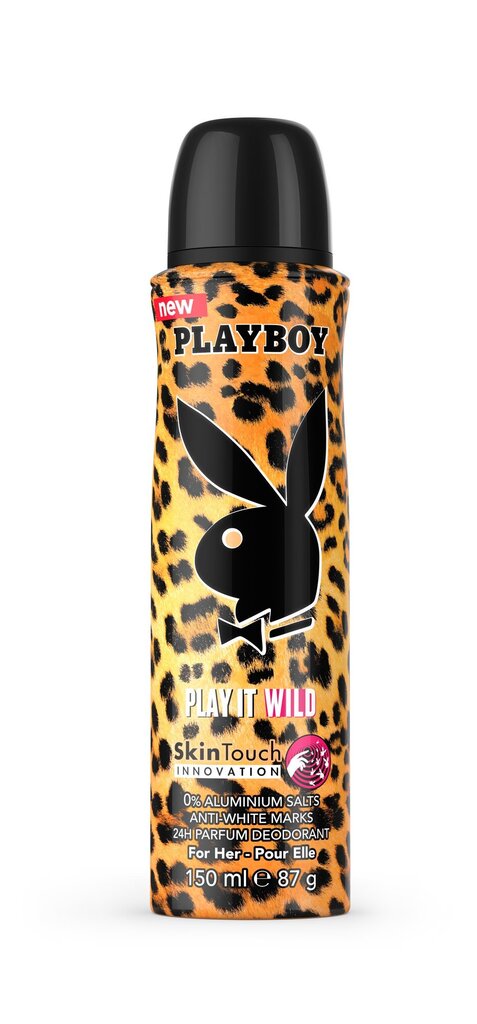 Spreideodorant Playboy Play It Wild naistele 150 ml цена и информация | Dušigeelid ja deodorandid naistele | hansapost.ee