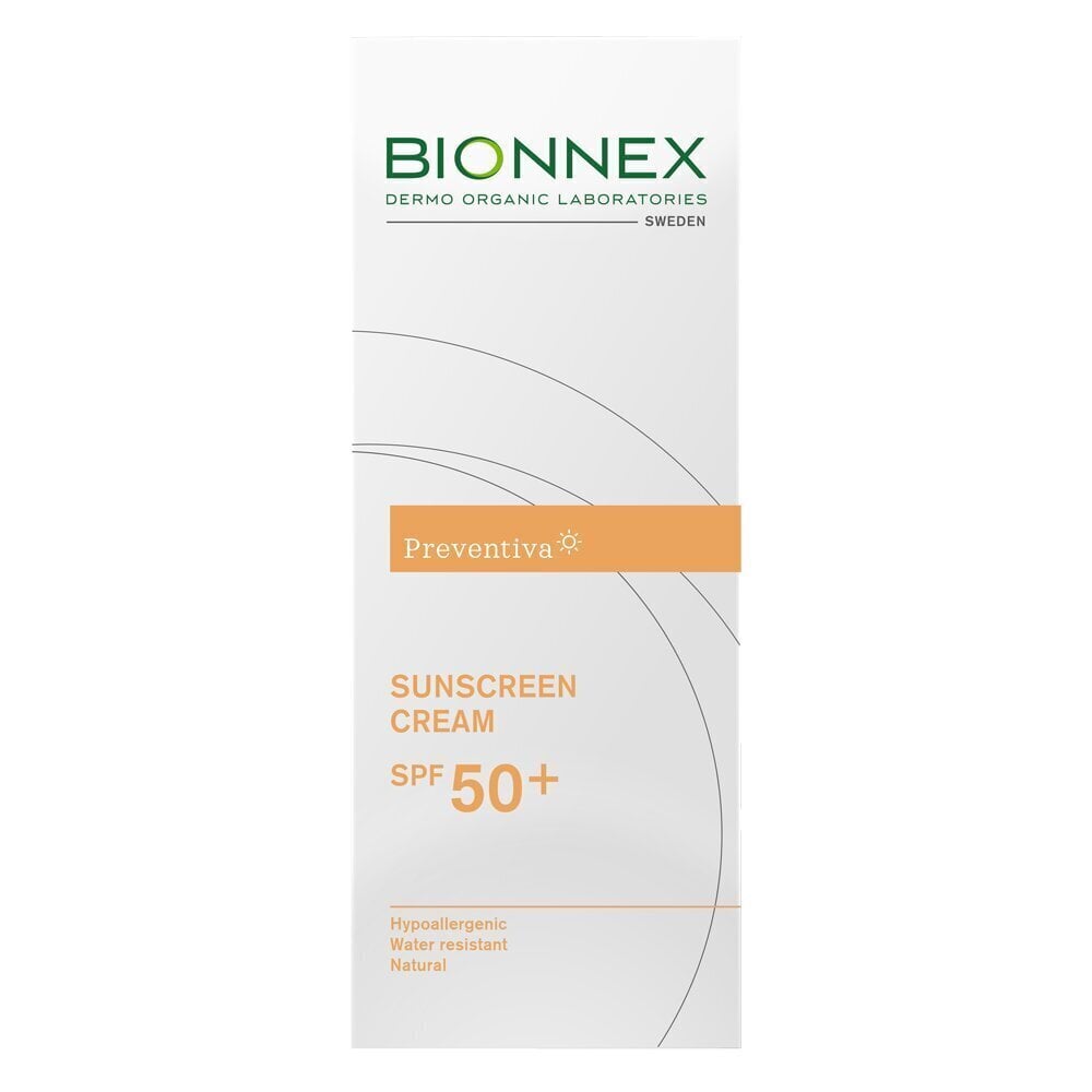 Päikesekaitsekreem näole ja kehale Bionnex Preventiva SPF 50+, 50 ml цена и информация | Päikesekaitse ja päevitusjärgsed kreemid | hansapost.ee