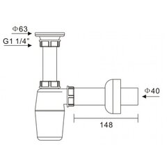 Valamu sifooni HD07 1