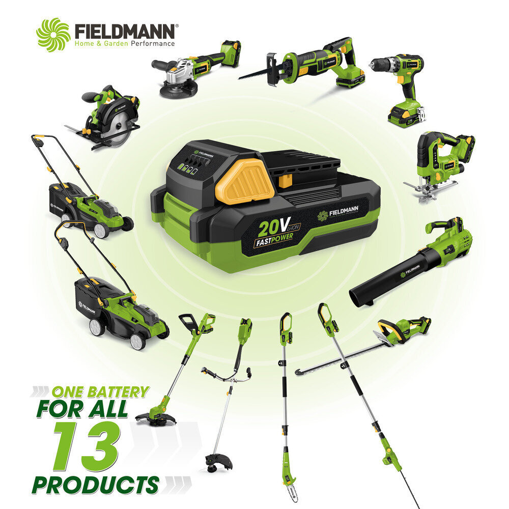 Akumuruniiduk FIELDMANN FZR 70375-0, 2x20V FAST POWER цена и информация | Muruniidukid | hansapost.ee