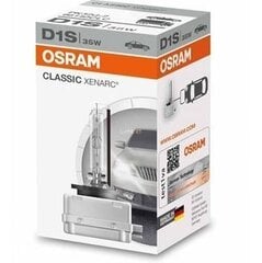 Автомобильная ксеноновая лампочка Osram Xenarc Original D1S 35W PK32D-2 цена и информация | Автомобильная ксеноновая лампа D2R 6000К (Китай) | hansapost.ee