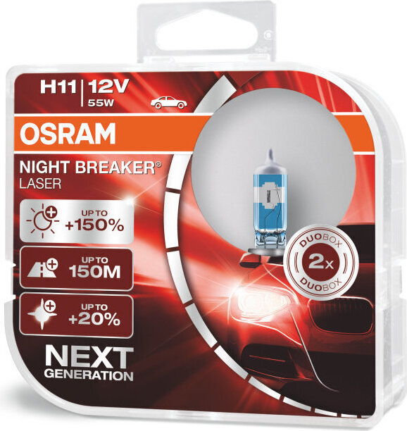 Autopirnid Osram Night Breaker Laser (Next Generation) H11, 2 tk цена и информация | Autopirnid | hansapost.ee