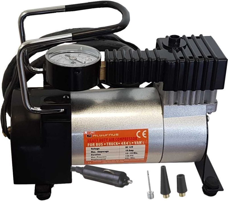 12V auto õhukompressor - pump Alburnus AC581 hind ja info | Auto elektritarvikud | hansapost.ee