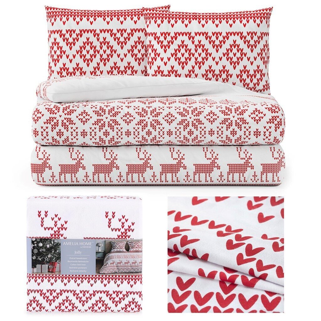 AmeliaHome voodipesukomplekt Snuggy Jolly 160x200, 3-osaline hind ja info | Voodipesukomplektid | hansapost.ee