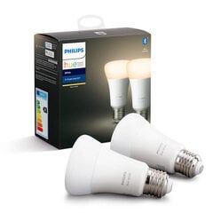 Светодиодные лампы Philips Hue E27 9Вт 806лм, 2 шт. цена и информация | Электрические лампы | hansapost.ee