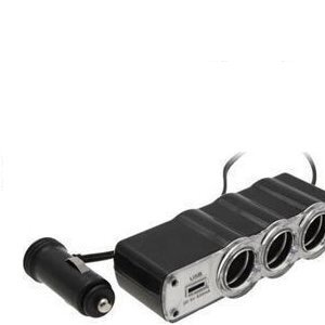 Laadija 3 pesa 12V USB pesa цена и информация | Auto elektritarvikud | hansapost.ee