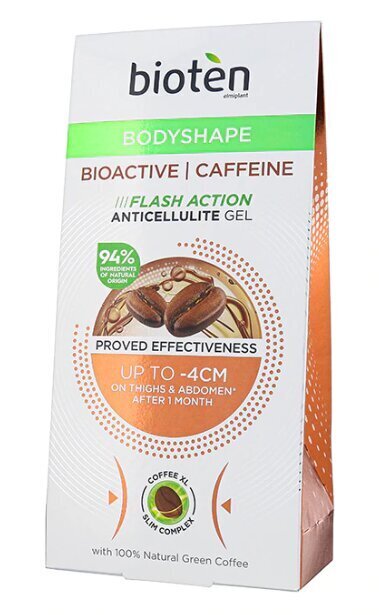 Tselluliidivastane geel Bioten Bodyshape Bioactive Caffeine 200 ml hind ja info | Nahka pinguldavad tooted | hansapost.ee