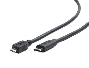 Кабель Gembird Micro USB A -> USB C, 1м цена и информация | Кабели для телефонов | hansapost.ee