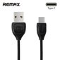 Kaabel Remax USB 3.0 - Type-C 1M, must цена и информация | Mobiiltelefonide kaablid | hansapost.ee