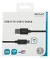 Deltaco USBC-1134M, USB A, USB C, 2m hind ja info | Mobiiltelefonide kaablid | hansapost.ee