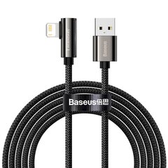 Cable USB to Lightning Baseus Legend Series, 2.4A, 2m (black) hind ja info | Mobiiltelefonide kaablid | hansapost.ee