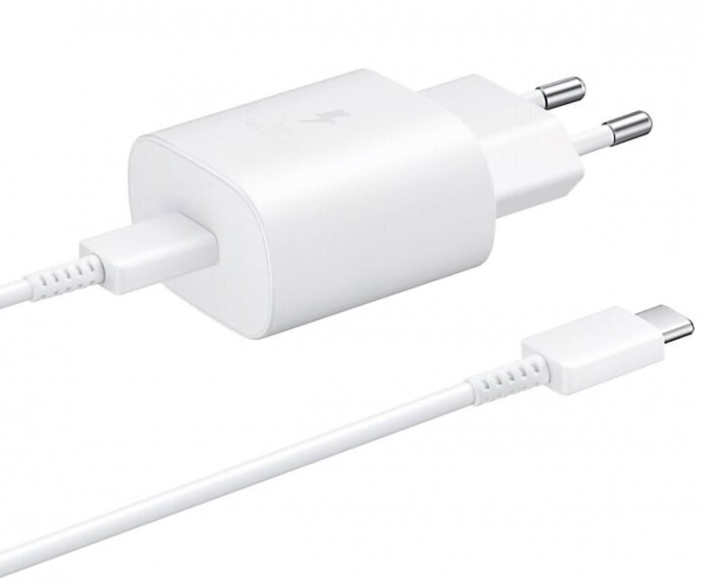 Samsung Travel Quick charger Type-C to Type-C 25W, 1m White цена и информация | Laadijad mobiiltelefonidele | hansapost.ee