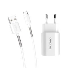 Зарядное устройство для телефона Dudao 2x USB Home Travel EU 5V/2.4A (A2EU + Type-c) цена и информация | Зарядные устройства для телефонов | hansapost.ee