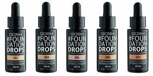 Жидкая основа для макияжа Foundation Drops Gosh Copenhagen SPF 10 (30 ml) цена и информация | Пудры, базы под макияж | hansapost.ee