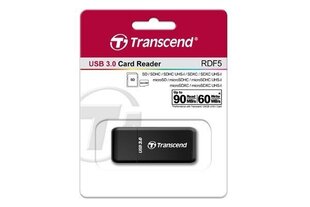 MEMORY READER FLASH USB3 BLACK/TS-RDF5K TRANSCEND цена и информация | Адаптеры, USB-разветвители | hansapost.ee