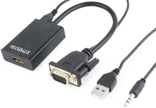 Адаптер Gembird A-VGA-HDMI-01 цена и информация | Адаптеры и USB-hub | hansapost.ee