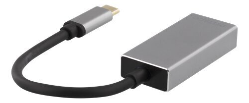 Adapter Deltaco USB-C - DisplayPort hind ja info | USB adapterid ja jagajad | hansapost.ee