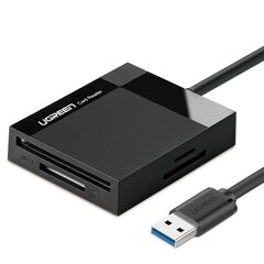 Adapter Ugreen USB 3.0 SD / micro SD / CF / MS card reader (CR125 30333) цена и информация | Адаптеры, USB-разветвители | hansapost.ee