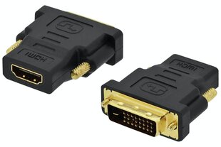 Универсальный адаптер RoGer HDMI > DVI, черный цена и информация | Адаптеры, USB-разветвители | hansapost.ee