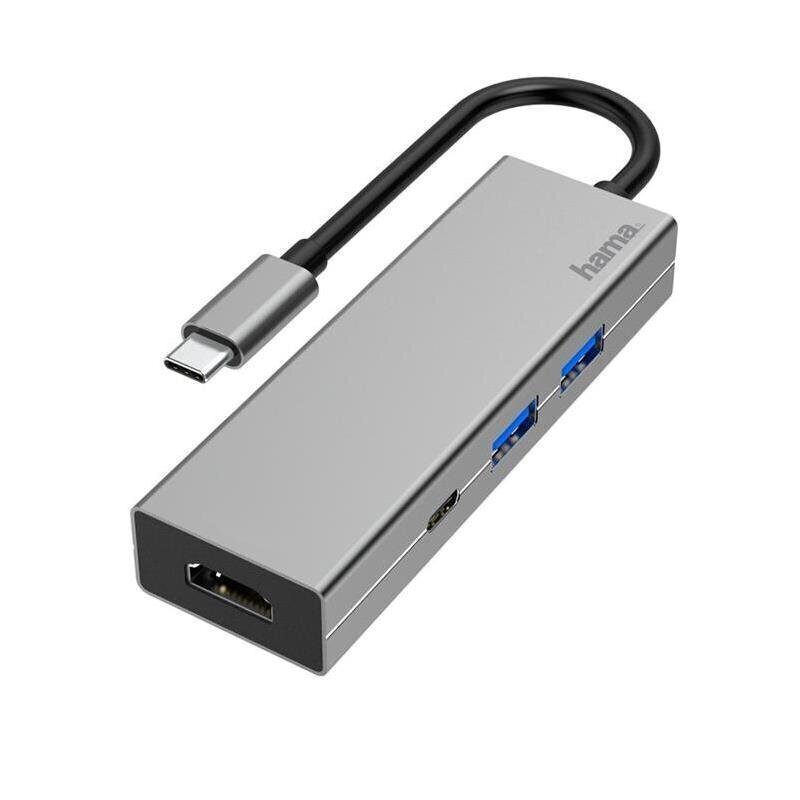 USB adapter Hama USB-C multiport adapter (4 liidest) цена и информация | USB adapterid ja jagajad | hansapost.ee