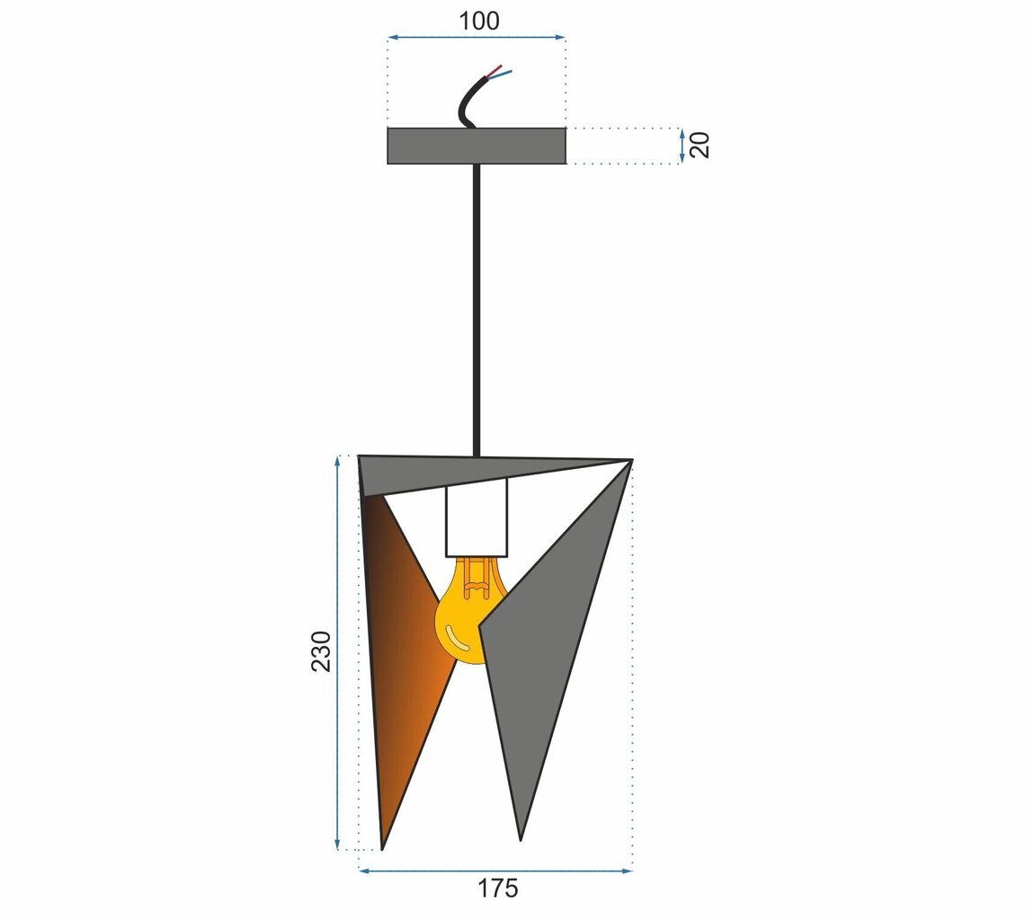 Rippvalgusti Cubism Style hind ja info | Rippvalgustid | hansapost.ee