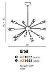 Rippvalgusti Azzardo AZ1657 Orbit hind ja info | Rippvalgustid | hansapost.ee