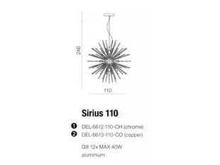 Azzardo подвесной светильник Sirius AZ2121 цена и информация | Люстры | hansapost.ee
