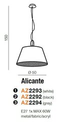 Azzardo подвесной светильник Alicante AZ2292 цена и информация | Потолочный светильник, 38 x 38 x 24 см | hansapost.ee