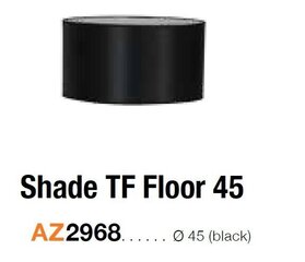 Põrandalambi kuppel Azzardo Shade TF 45 Black hind ja info | Põrandalambid | hansapost.ee