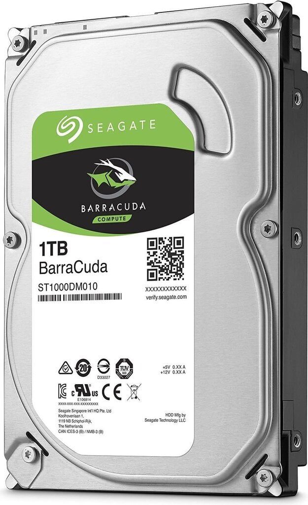 Seagate BarraCuda 1TB 6Gb/s SATA, ST1000DM010 hind ja info | Sisemised kõvakettad | hansapost.ee