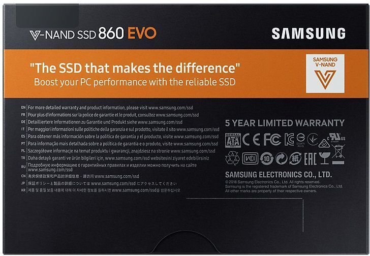 Sisemine kõvaketas Samsung 860 Evo Sata III 2.5" SSD 250GB цена и информация | Sisemised kõvakettad | hansapost.ee